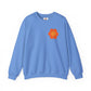 Peace Sign in Orange Flower Sweatshirt