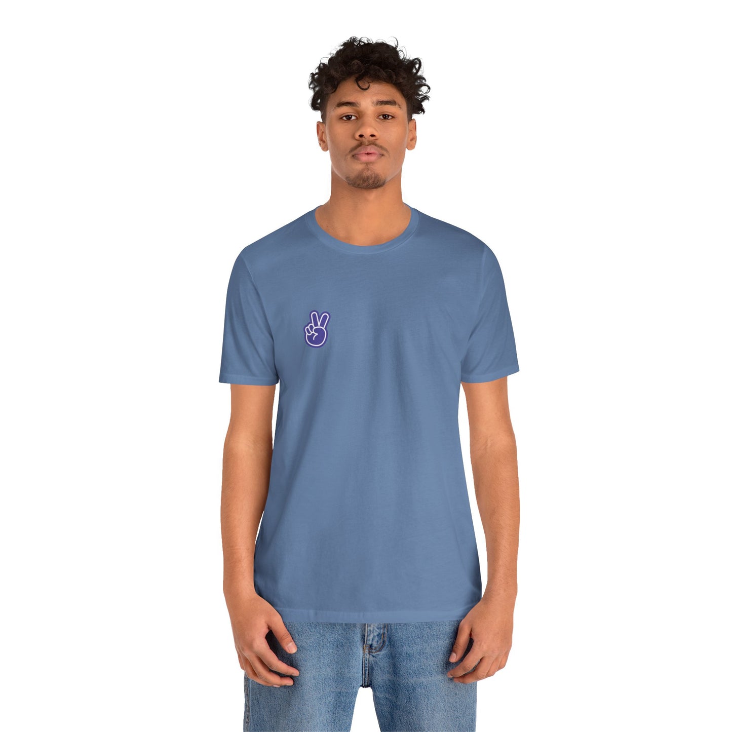 Purple Peace Hand Sign T-shirt
