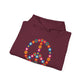 Peace Sign made of Flowers Hoodie