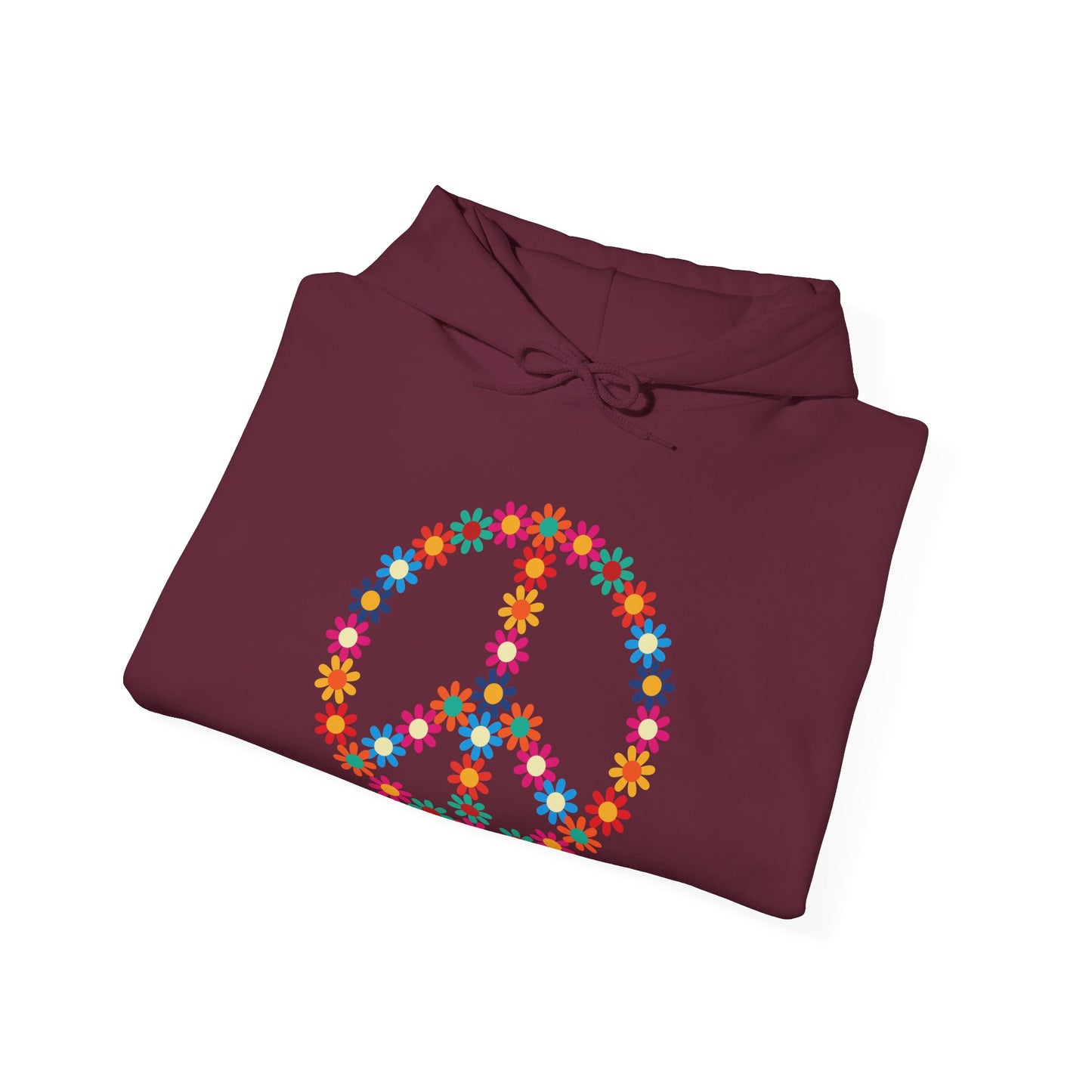 Peace Sign made of Flowers Hoodie