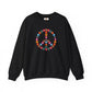 Peace Sign made of Flowers Sweatshirt