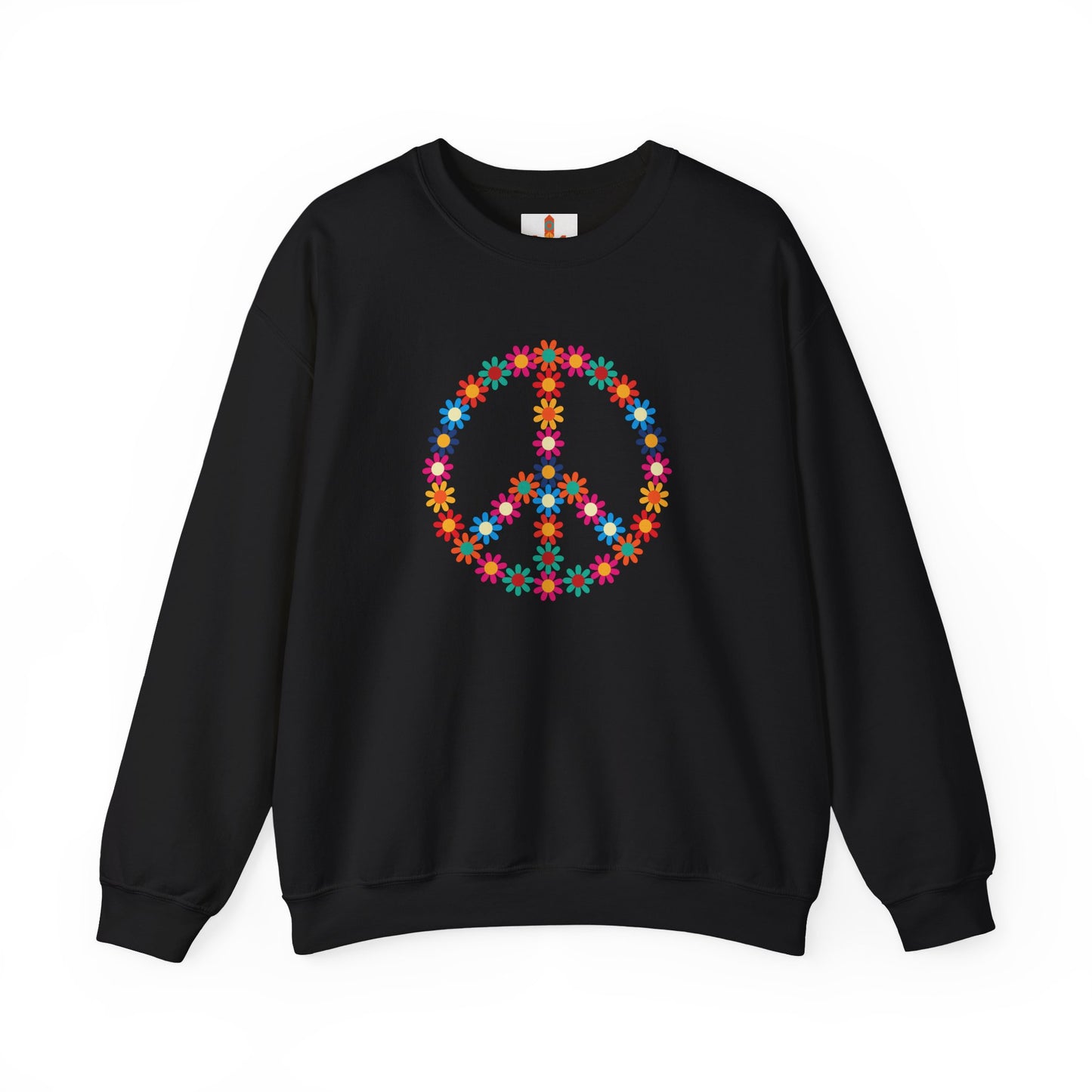 Peace Sign made of Flowers Sweatshirt