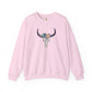 Buffalo Skull with Flowers Sweatshirt