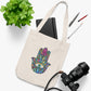 Colorful Hamsa Hand Organic Canvas Tote Bag