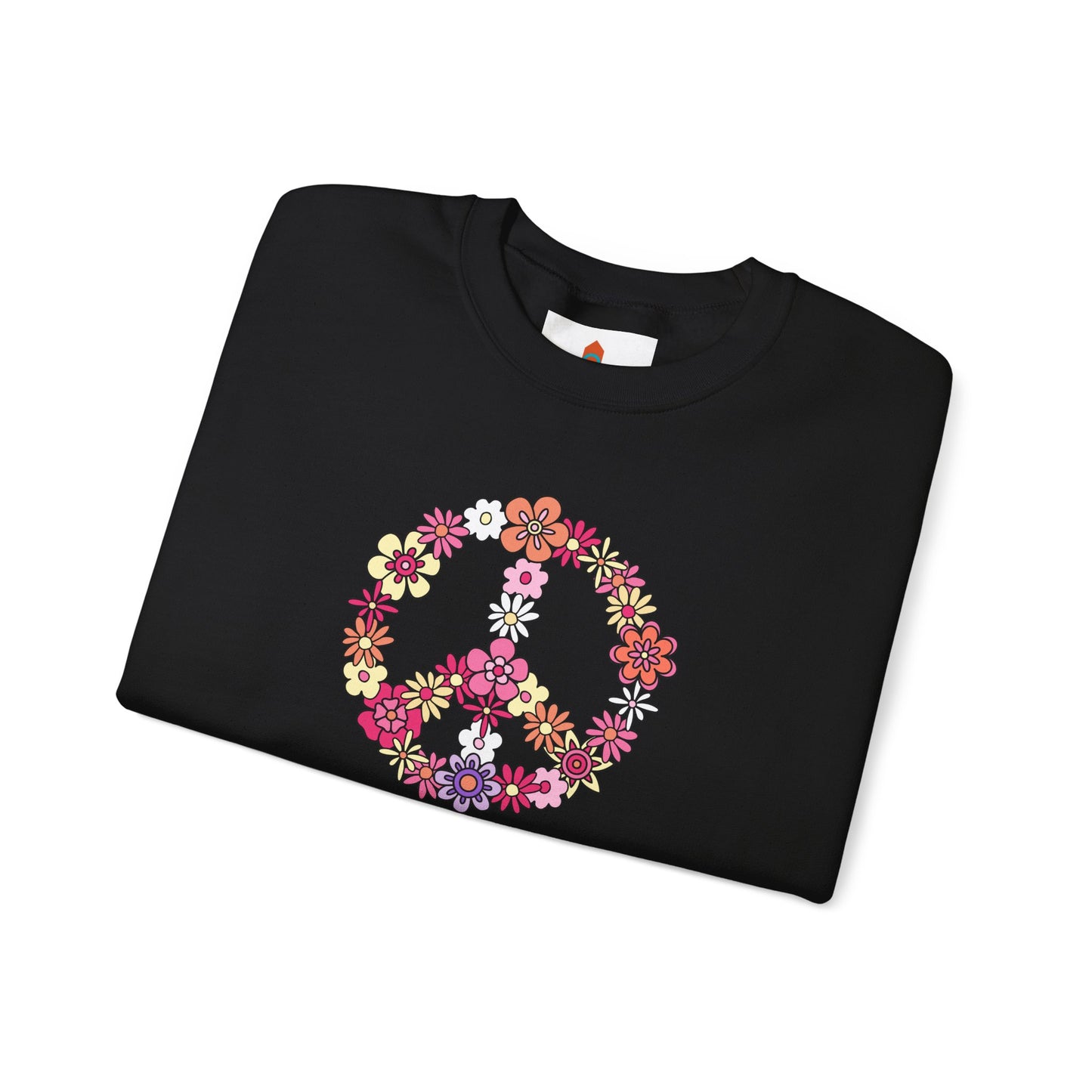 Peace Sign made from Flowers Sweatshirt