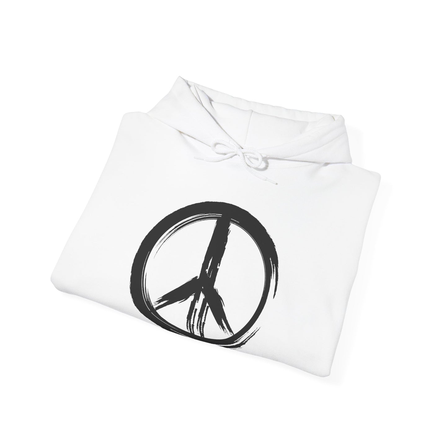 Brush Strokes Peace Sign Hoodie