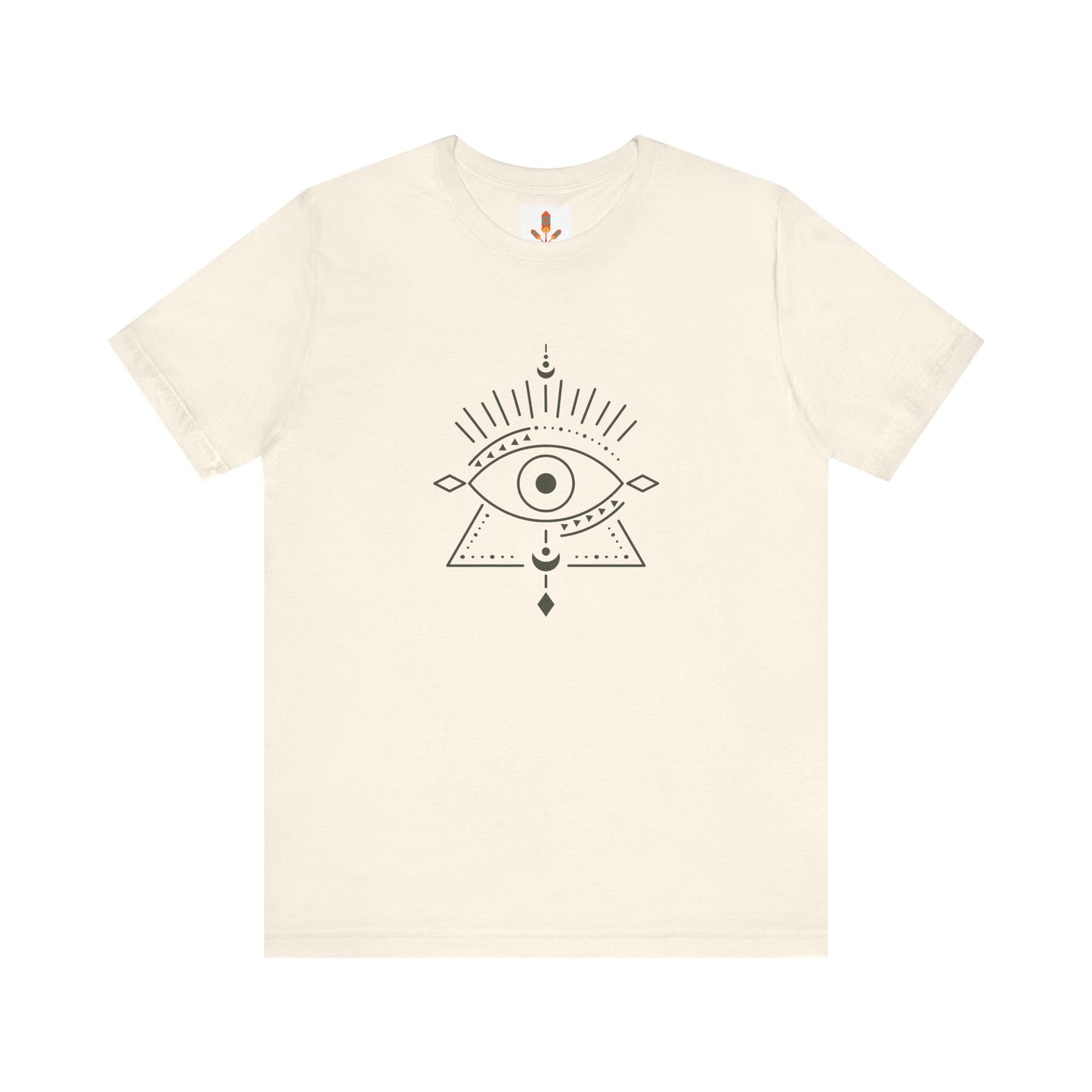 Pyramid and Evil Eye Design T-shirt