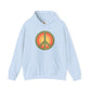 Retro Peace Sign Design Hoodie