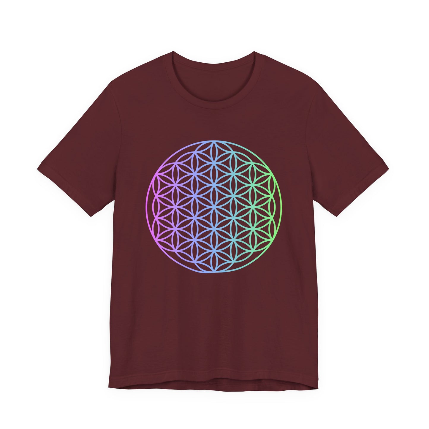Blue and Green Flower of Life T-shirt (NEW)