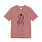 Peace Hand Sign with Heart T-shirt