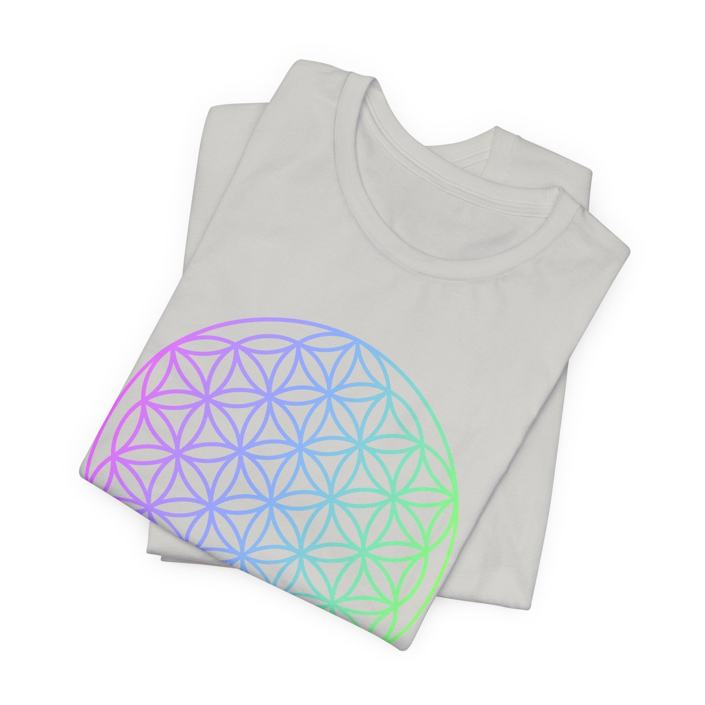 Blue and Green Flower of Life T-shirt (NEW)