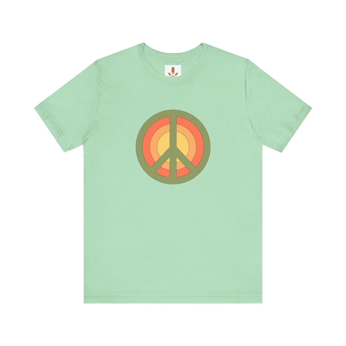 Retro Peace Sign Design T-shirt