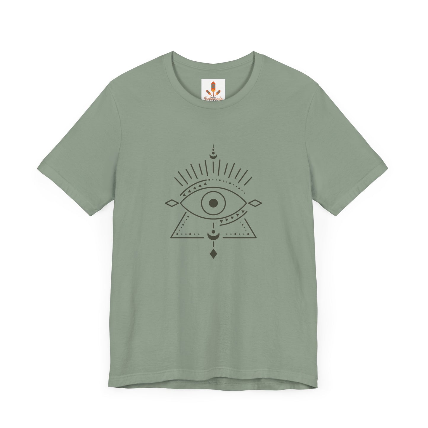 Pyramid and Evil Eye Design T-shirt