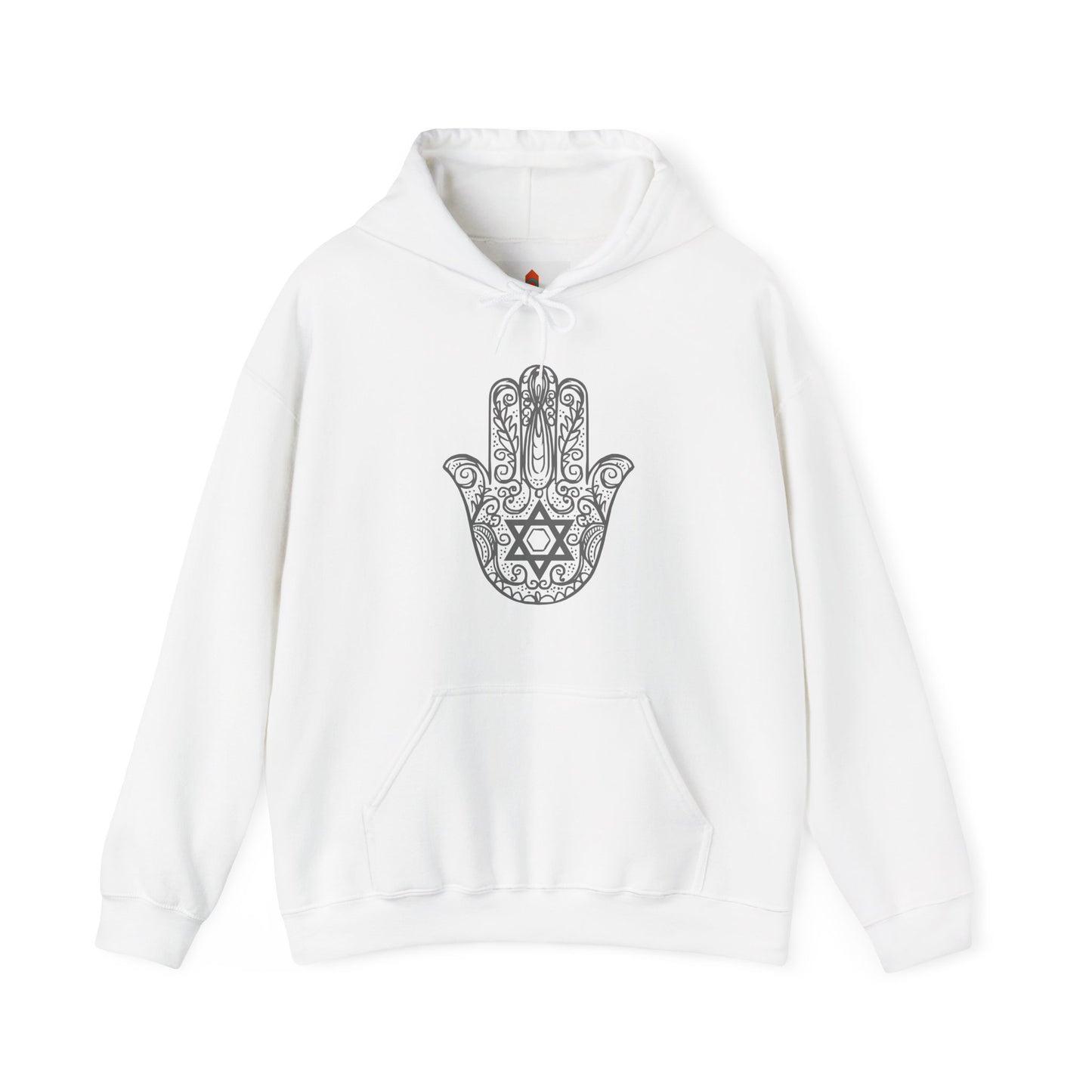 Intricate Hamsa Hand with Star of David Hoodie