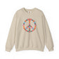 Peace Sign made of Flowers Sweatshirt