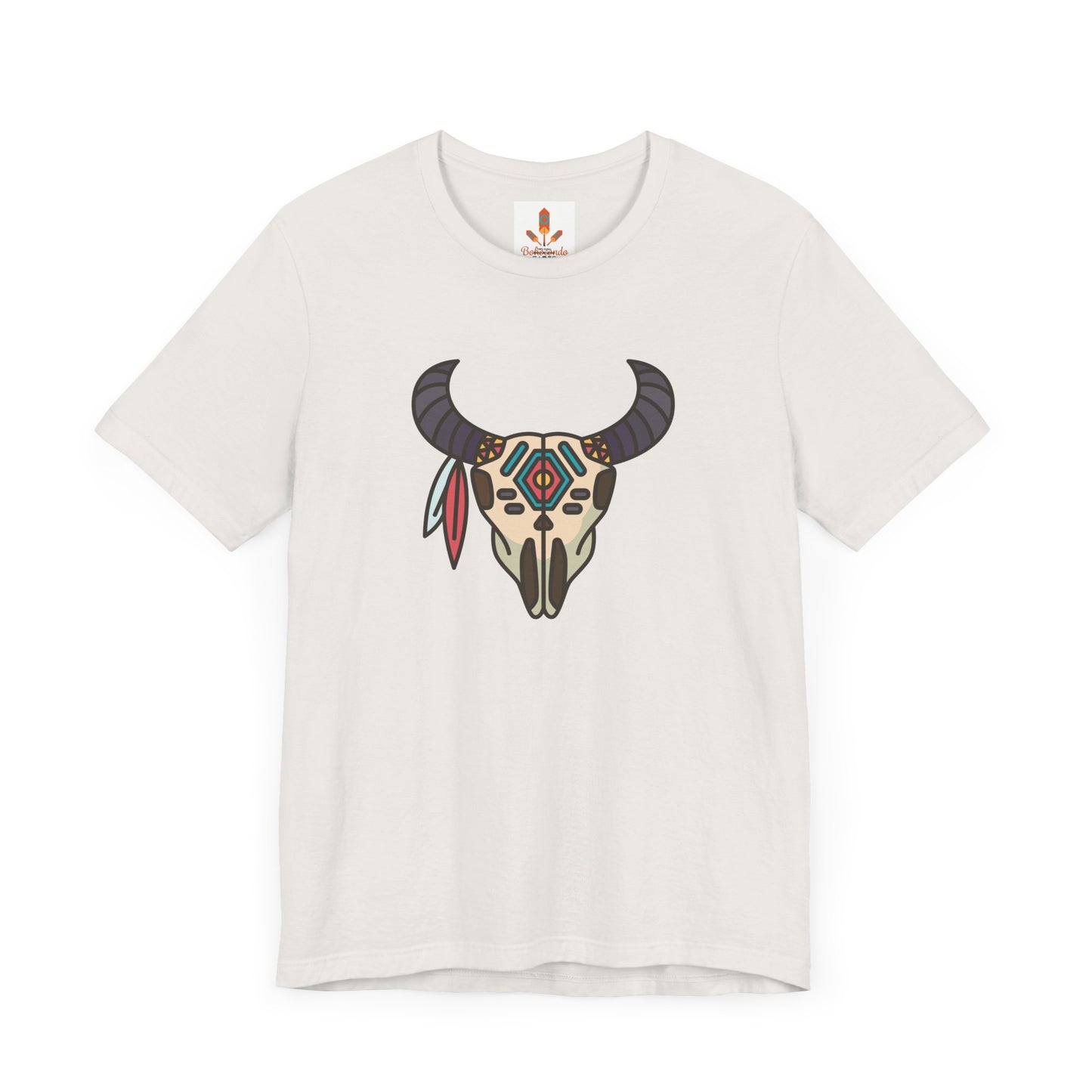 Buffalo Skull with Native Patterns T-shirt