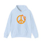 Peace Sign with Flowers Hoodie