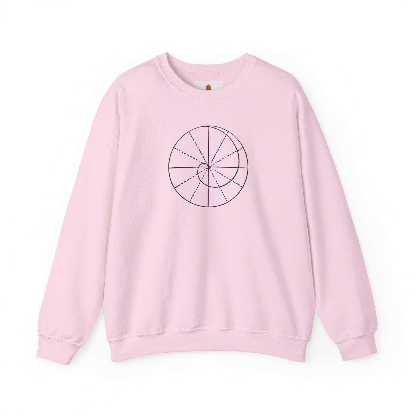 Spiral of Life in Circle Drawing Sweatshirt