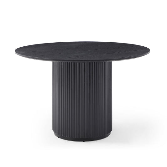 Black Round Dining Table