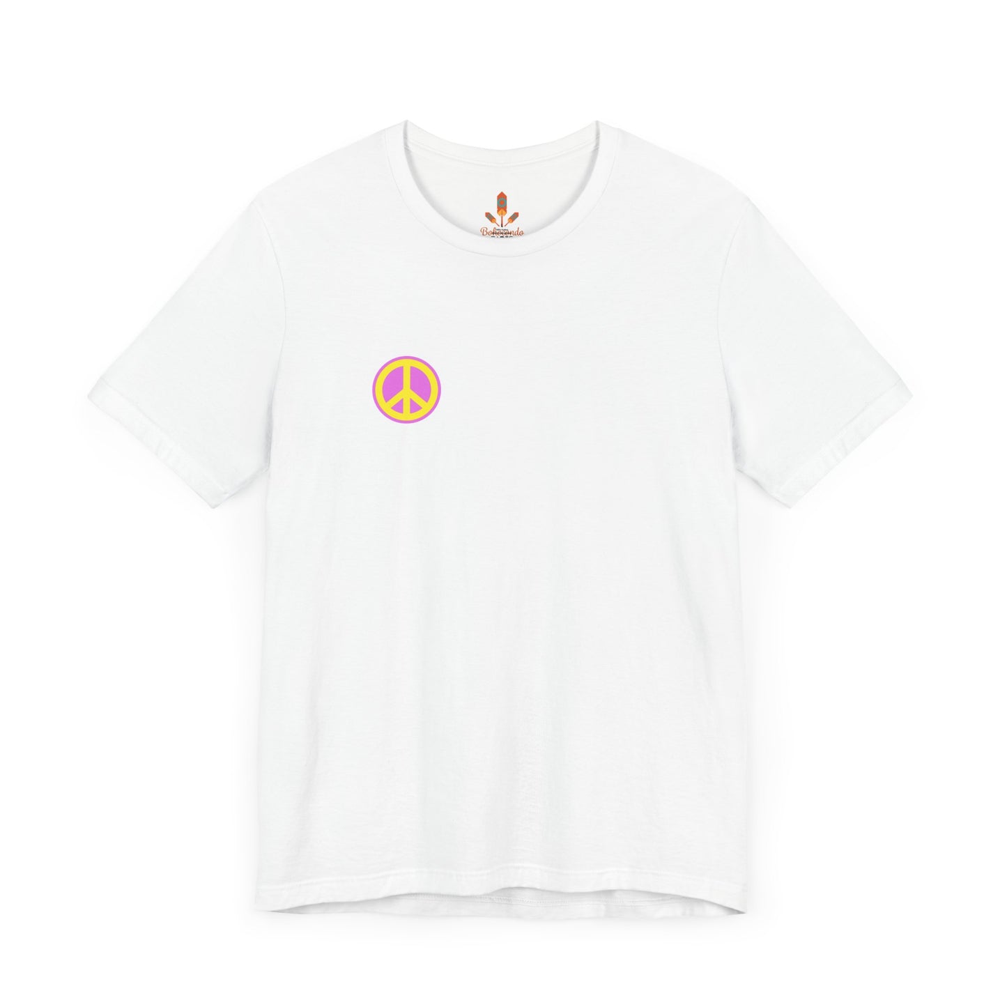 Yellow and Purple Peace Sign T-shirt