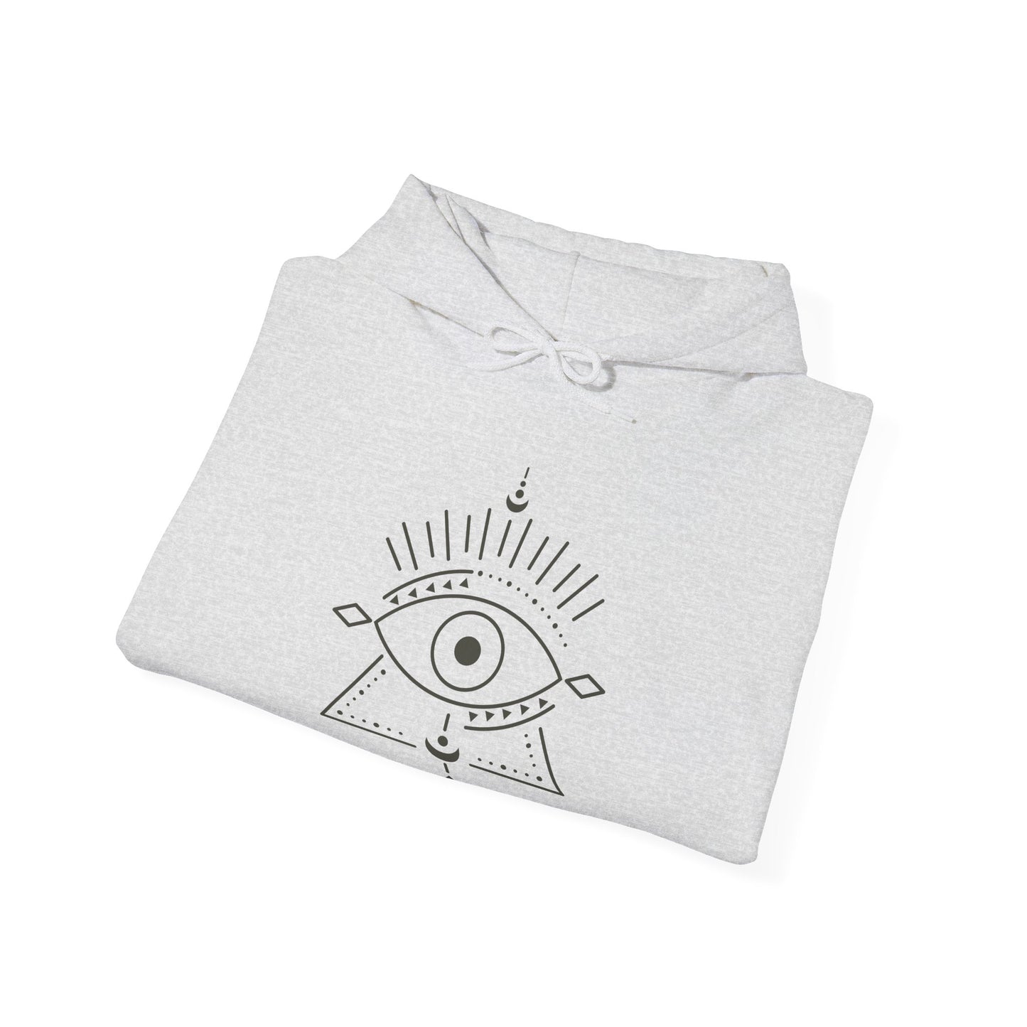 Pyramid and Evil Eye Design Hoodie