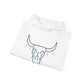 Buffalo Skull Drawing Hoodie