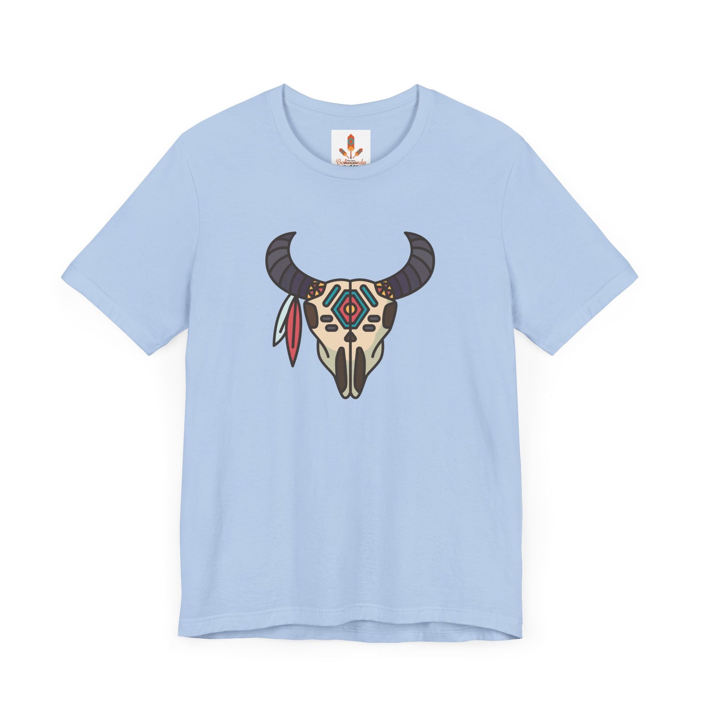 Buffalo Skull with Native Patterns T-shirt