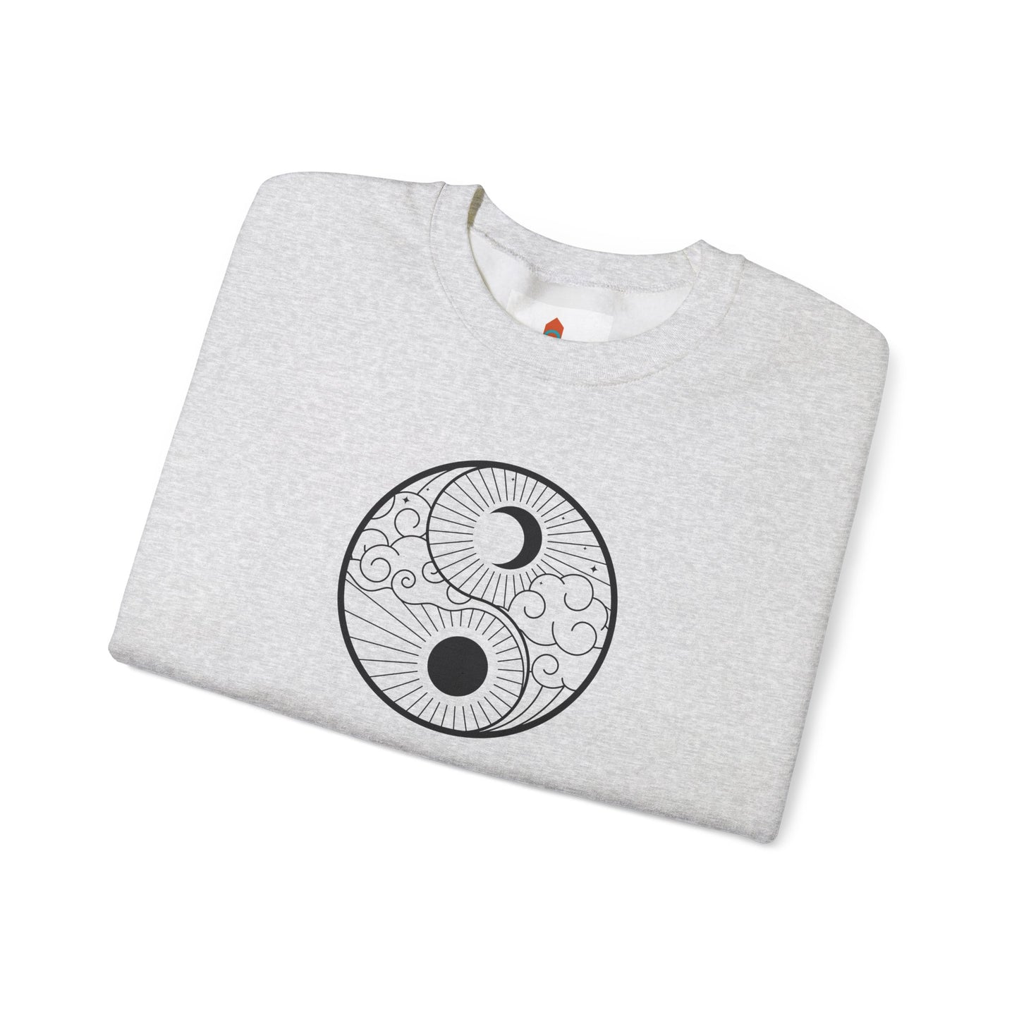 Yin Yang Sun and Moon Design Sweatshirt