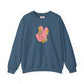 Peace Hand Sign with Flowers Sweatshirt