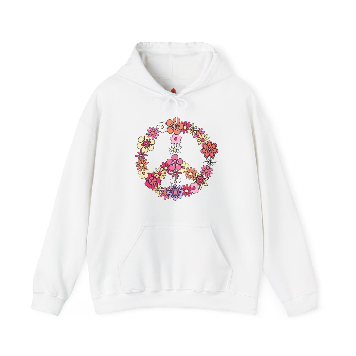 Peace Sign made from Flowers Hoodie