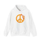 Peace Sign with Flowers Hoodie