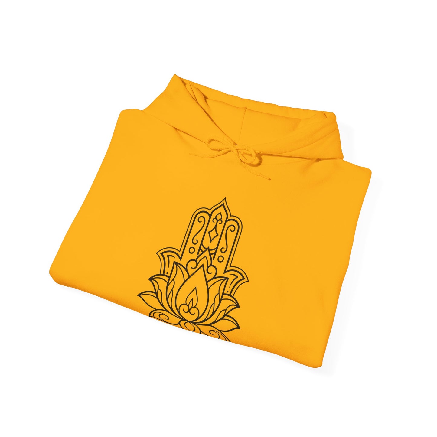 Hamsa Lotus Design Hoodie