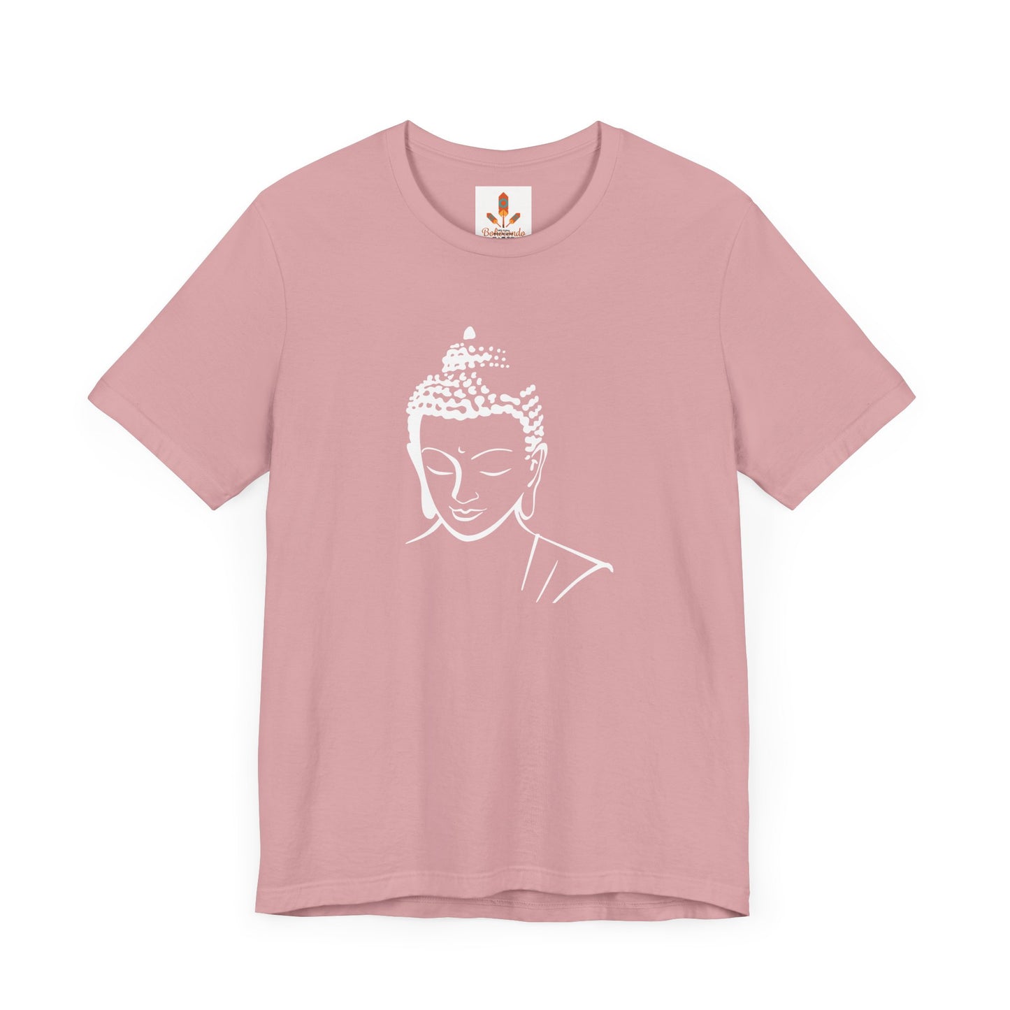 White Buddha Design T-shirt