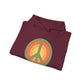 Retro Peace Sign Design Hoodie