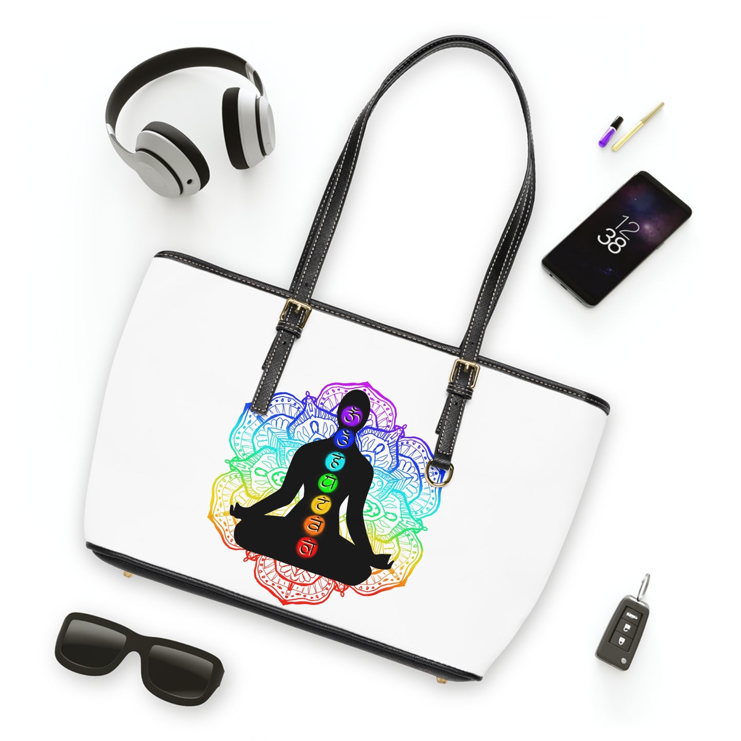 Chakra Art Leather Shoulder Bag