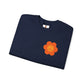 Peace Sign in Orange Flower Sweatshirt