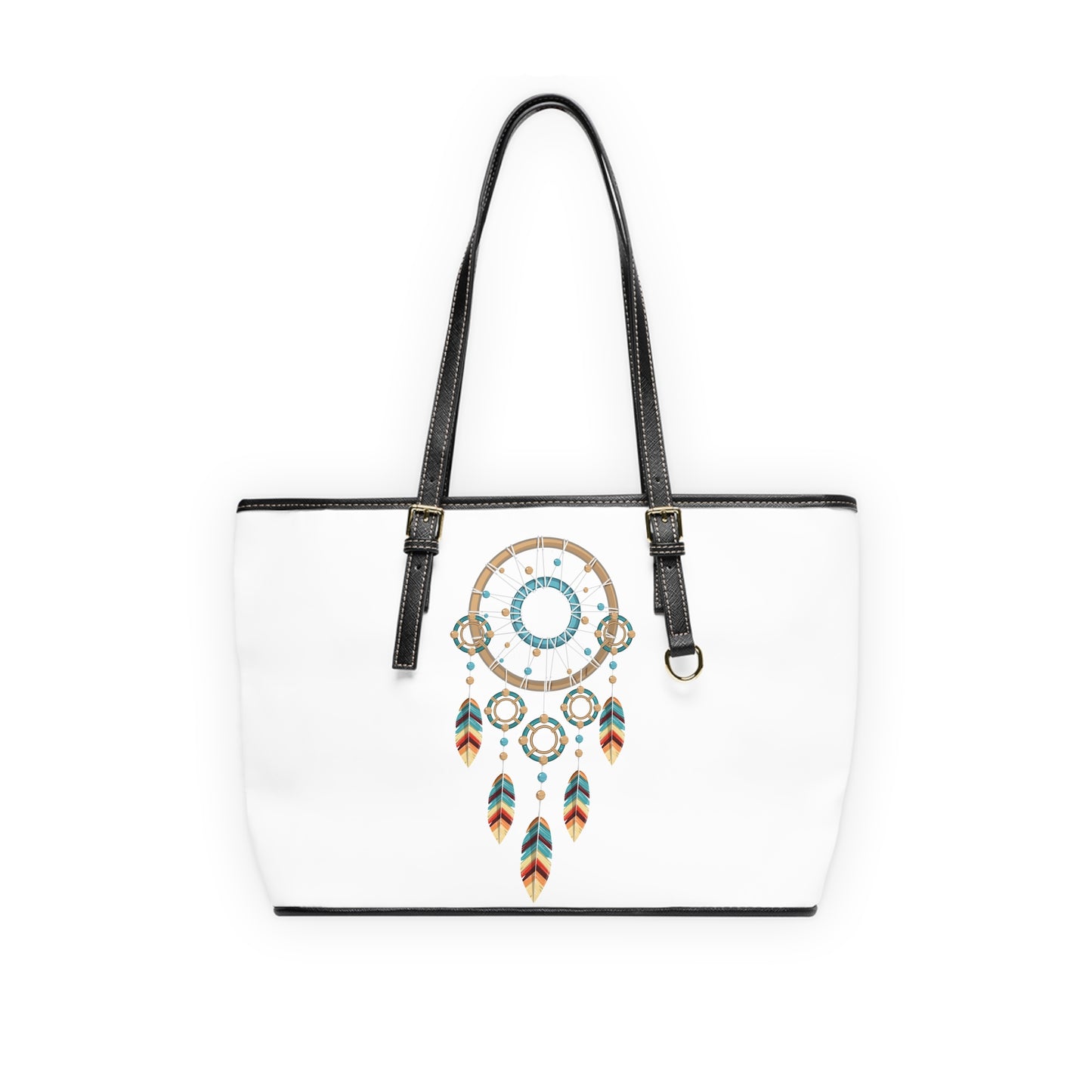 Multicolored Dream Catcher Leather Shoulder Bag