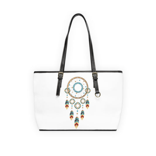 Multicolored Dream Catcher Leather Shoulder Bag