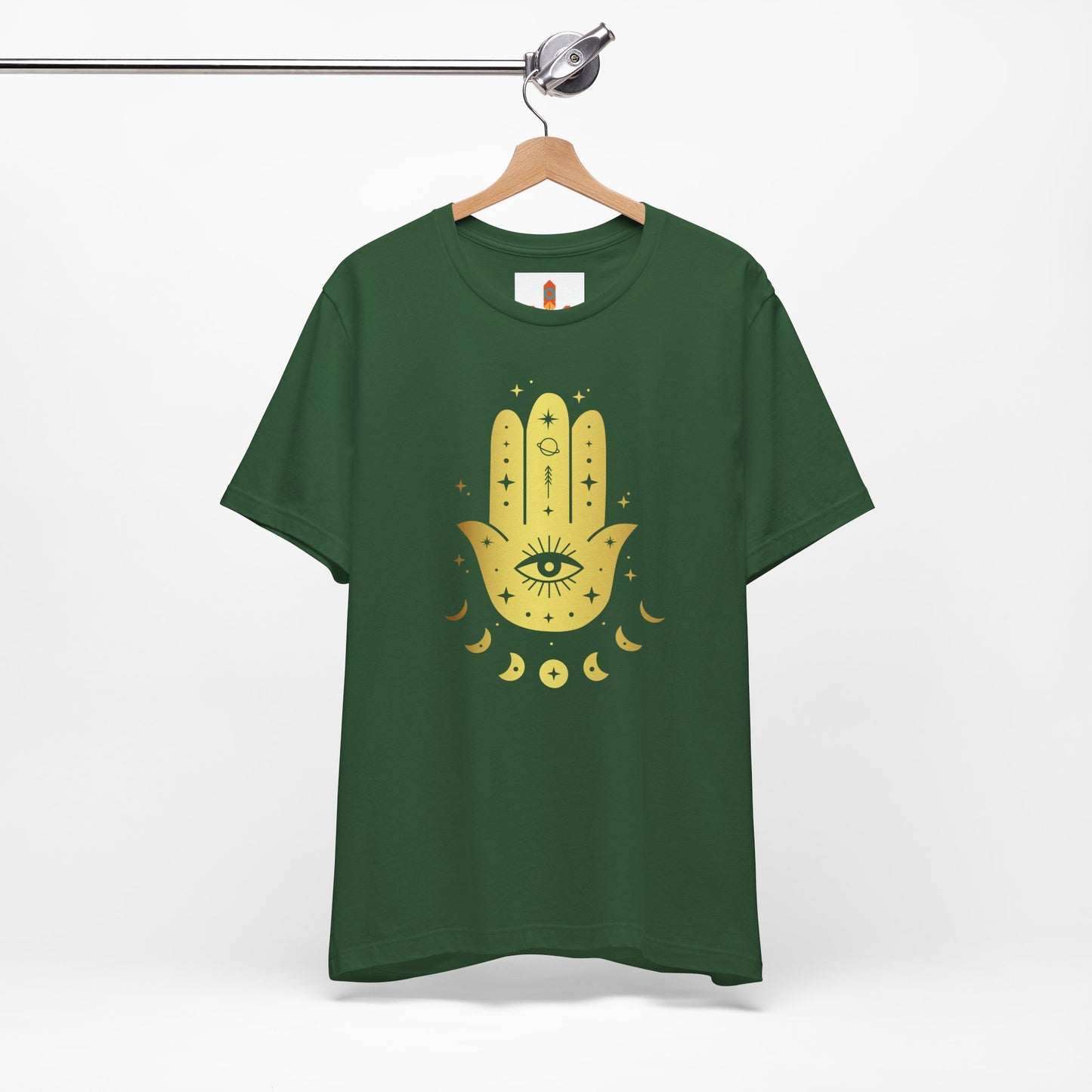 Golden Hamsa Hand with Eye T-shirt