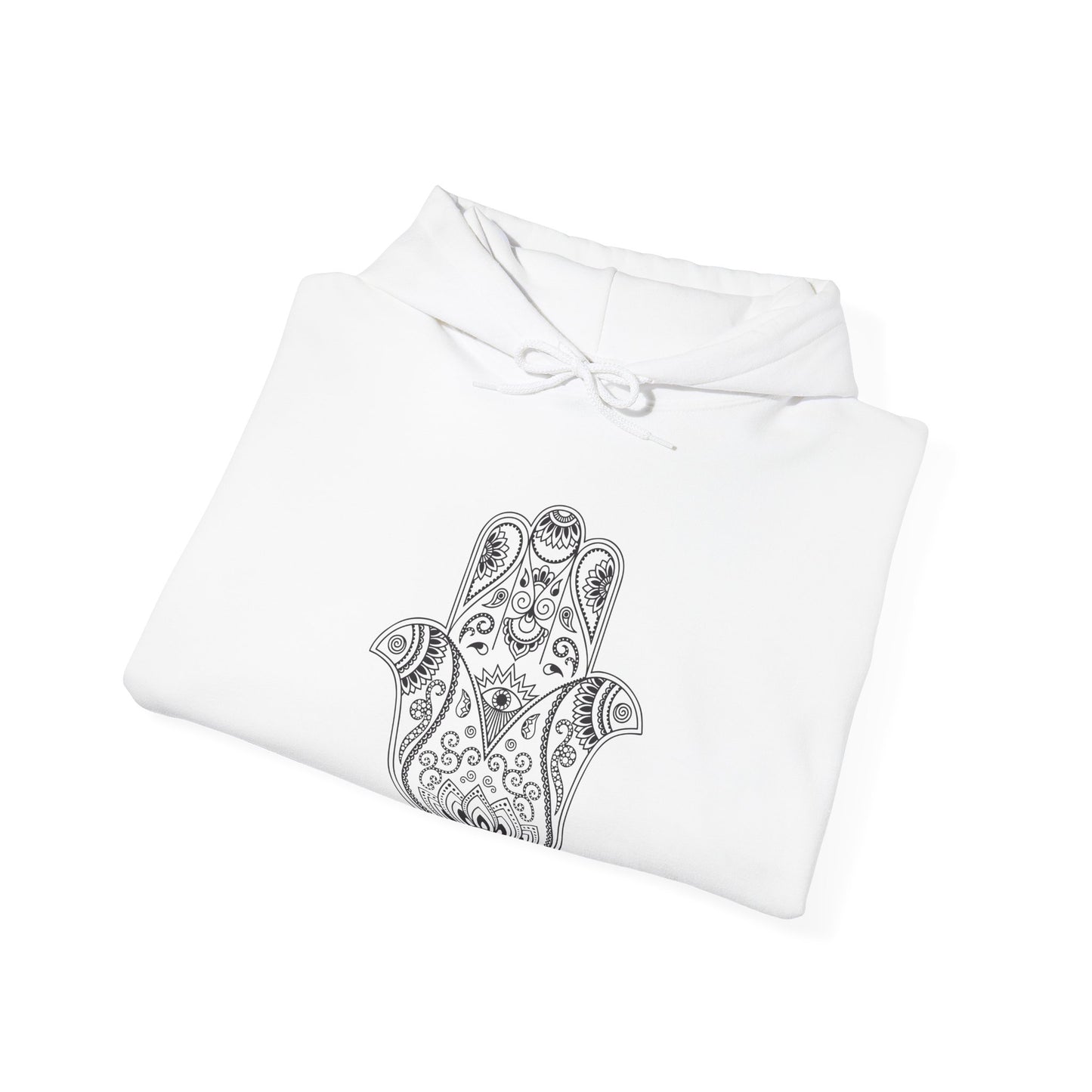 Lotus Flower Hamsa Hand Hoodie