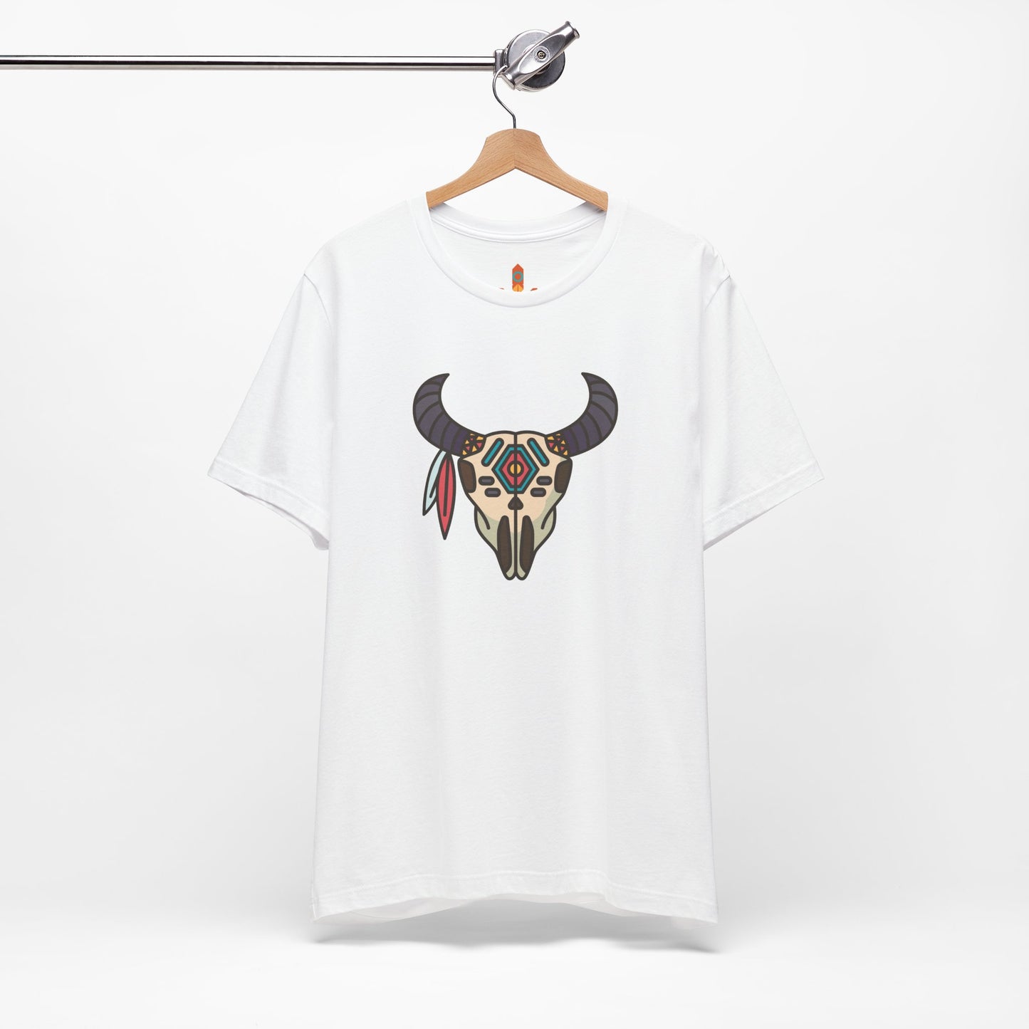 Buffalo Skull with Native Patterns T-shirt