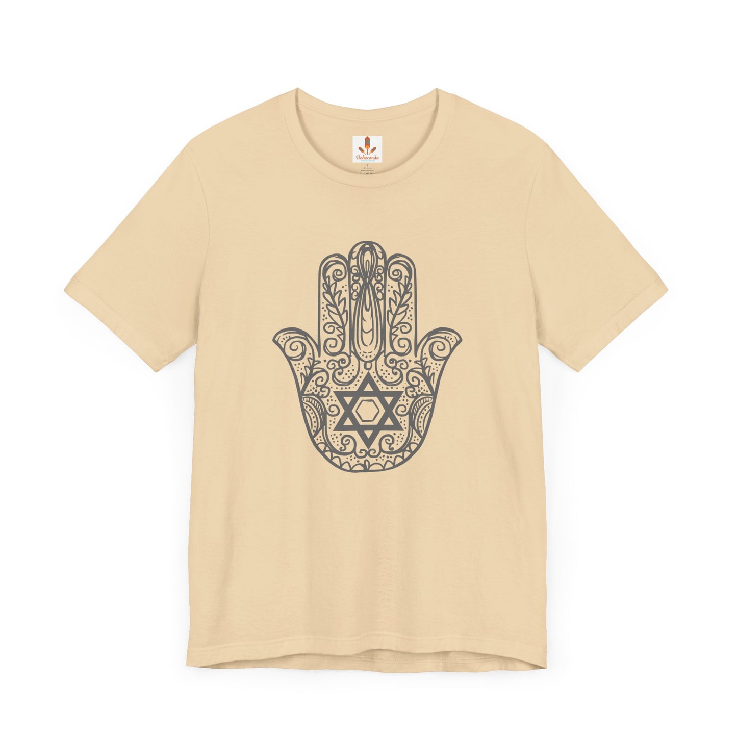 Intricate Hamsa Hand with Star of David T-shirt