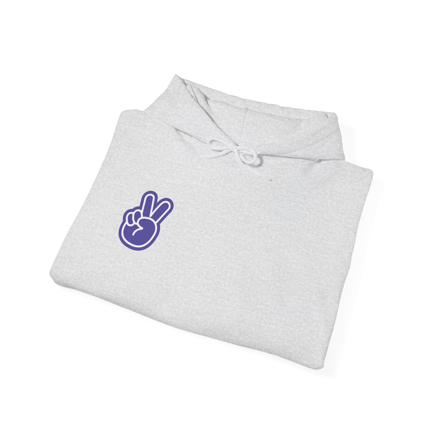 Purple Peace Hand Sign Hoodie