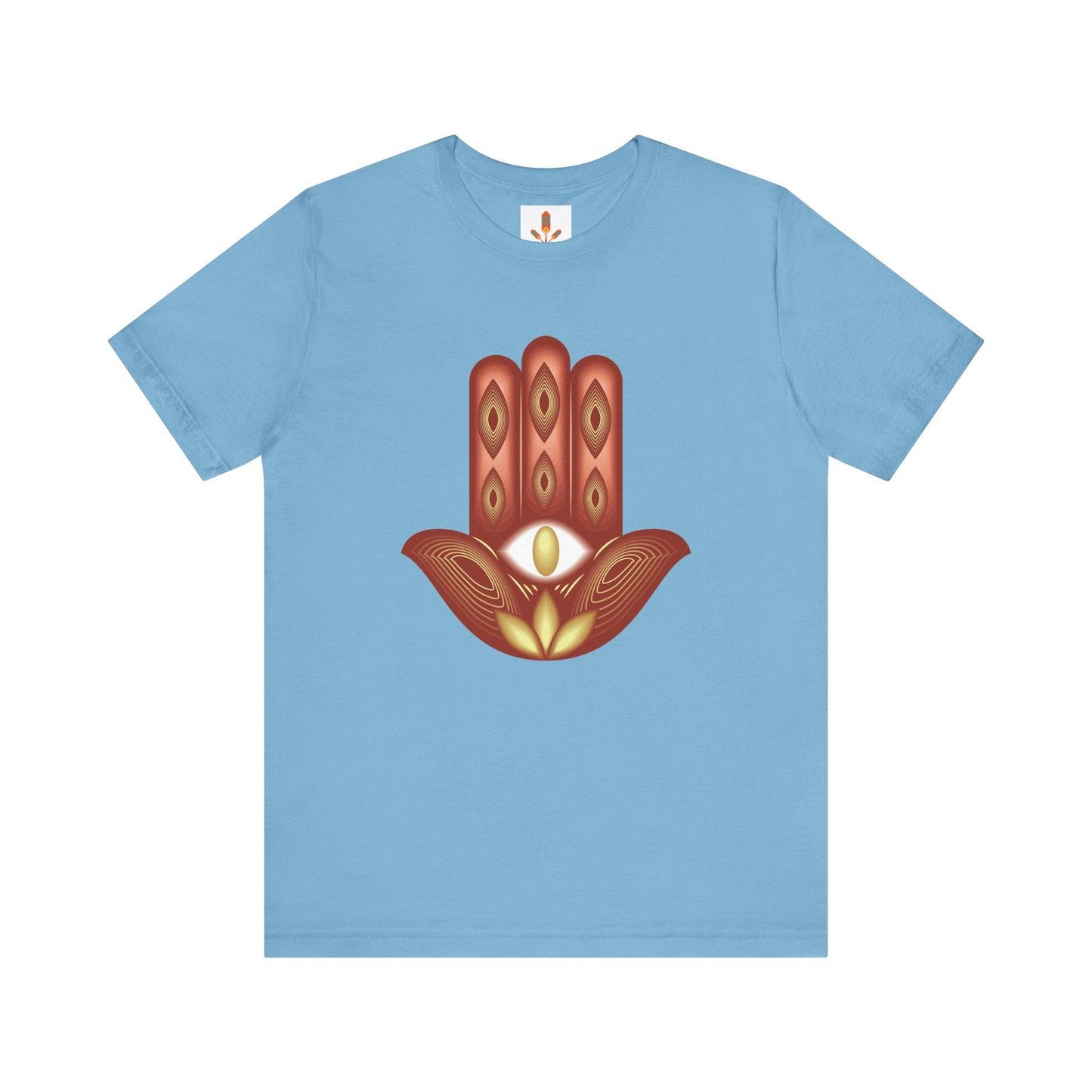 Colorful Hamsa Lotus T-shirts