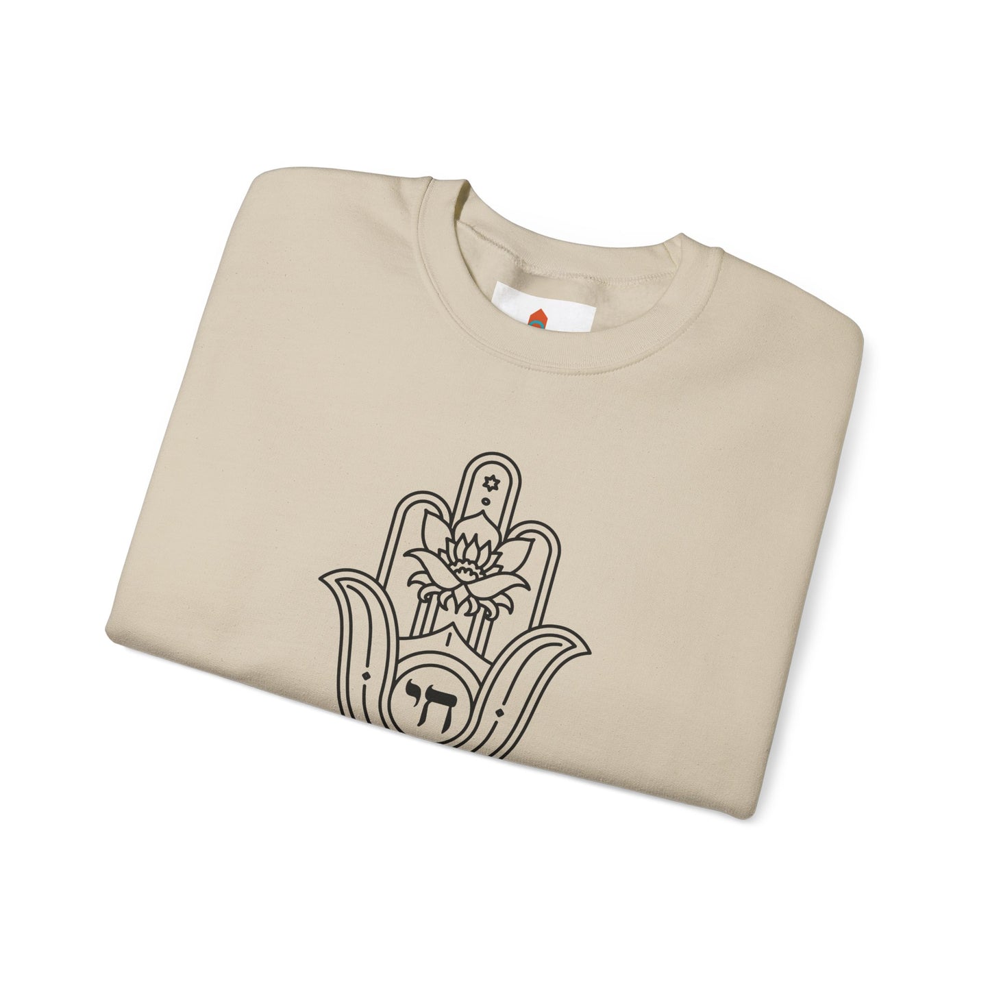 Hamsa Hand with Lotus Design Sweatshirt