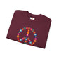 Peace Sign made of Flowers Sweatshirt