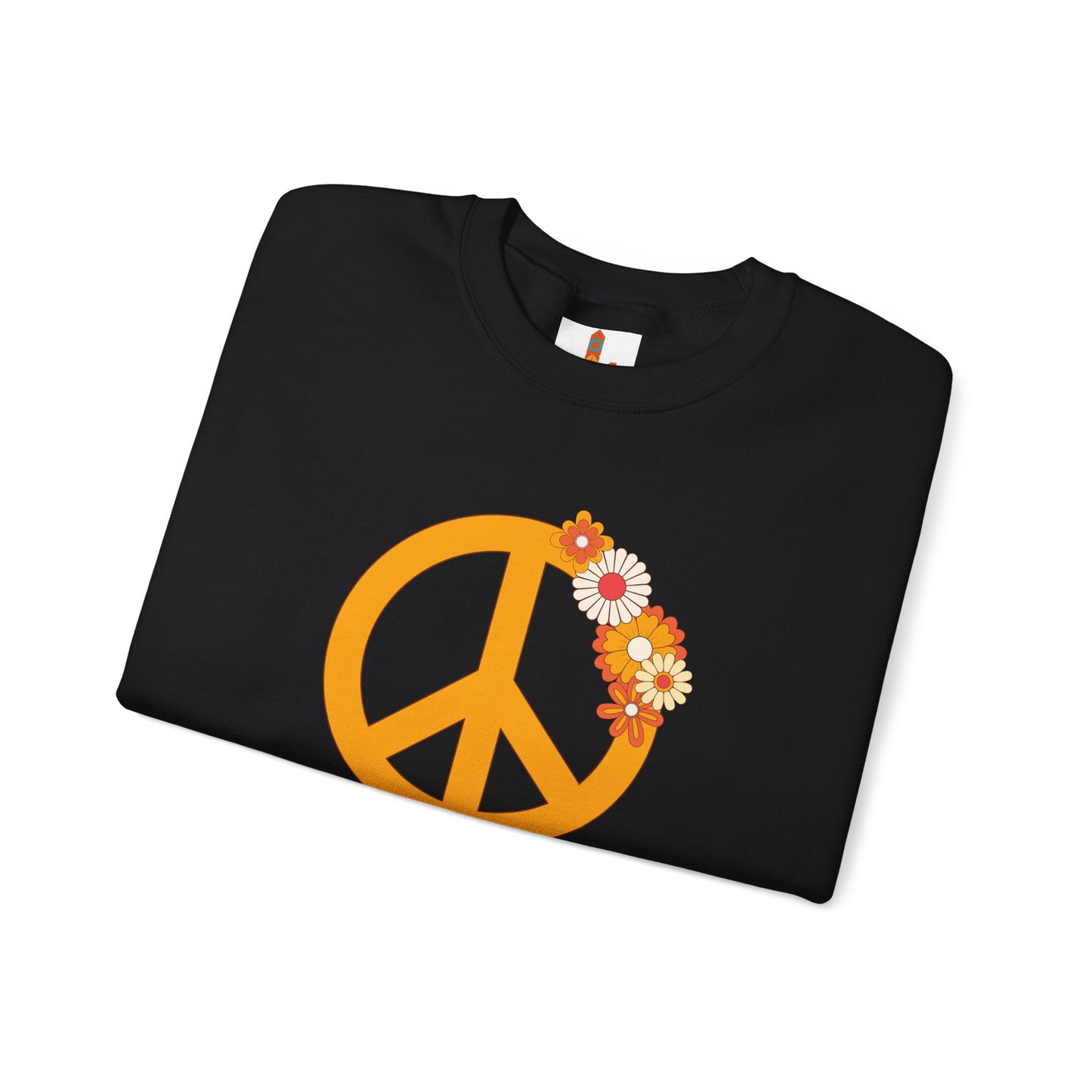 Peace Sign with Flowers Sweatshirt