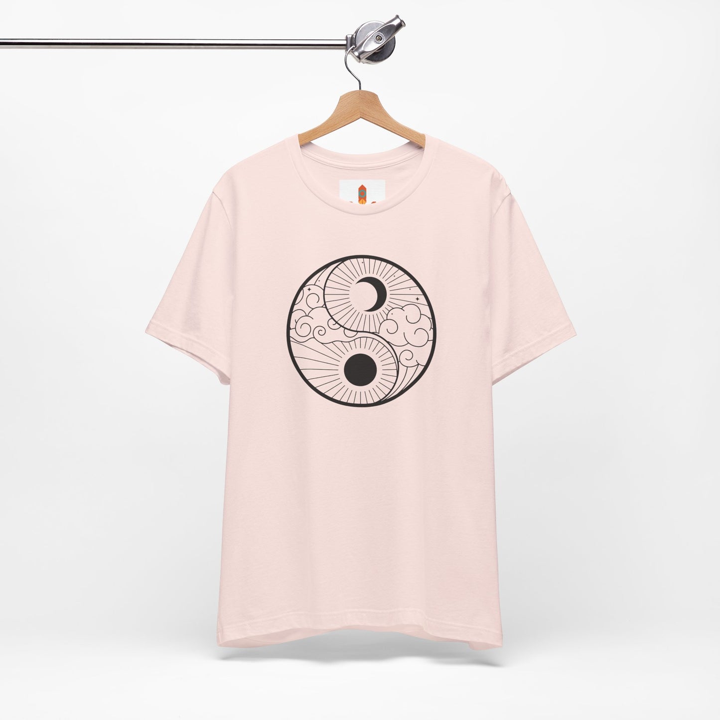 Yin Yang Sun and Moon Design T-shirt