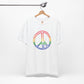 Drawing of Rainbow Peace Sign T-shirt