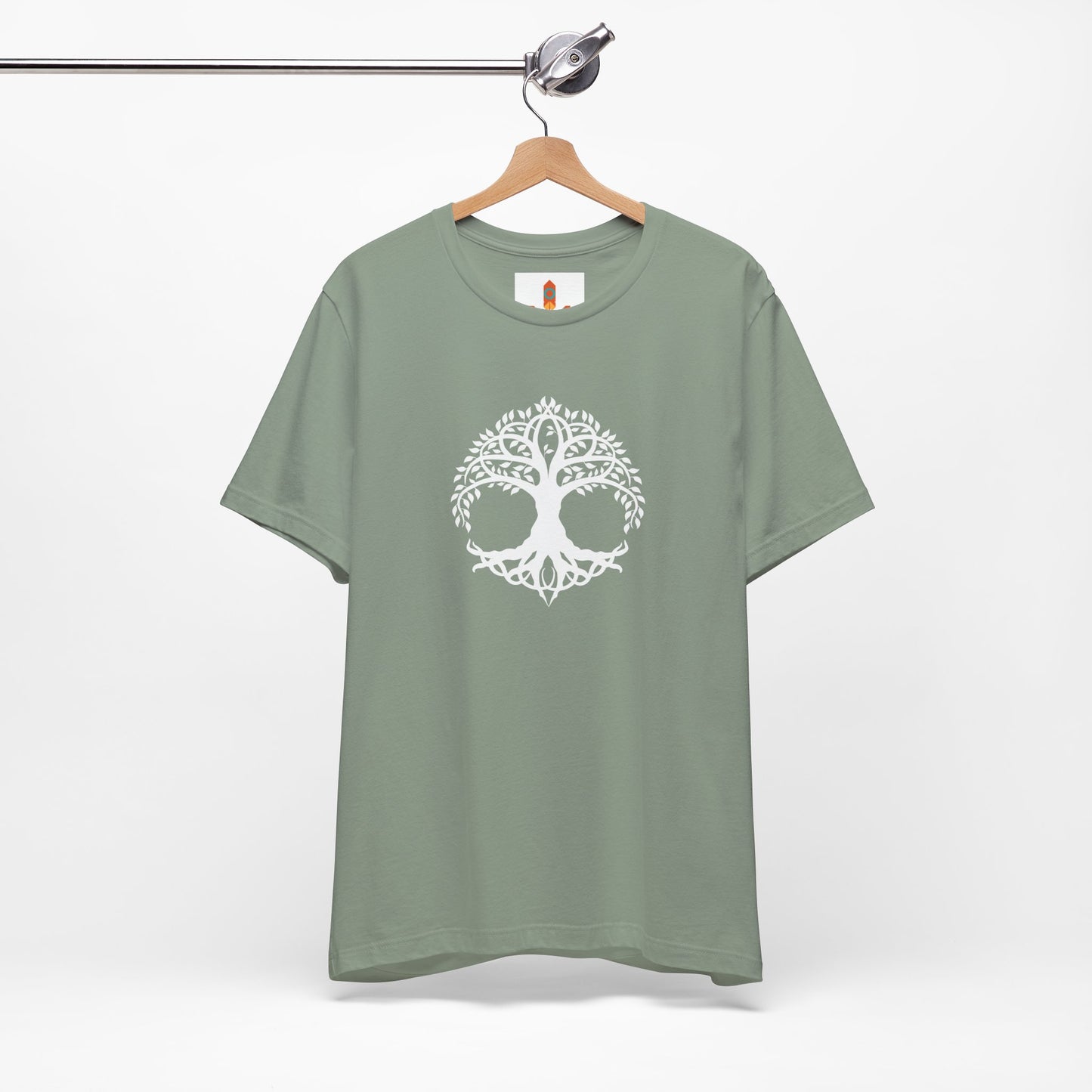 White Celtic Tree of Life Design T-shirt